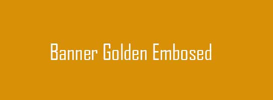 Golden Embossed Printing